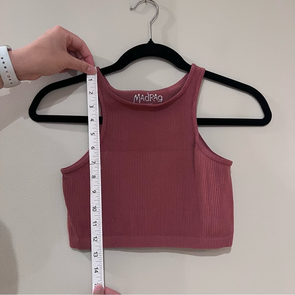 MadRag Cropped Ribbed Tank Top - Picture 4 of 5